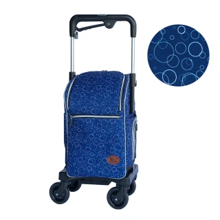 購物車 旅遊 行李拖車 日本購物車 老人散步車(NO.07SA-泡泡藍)