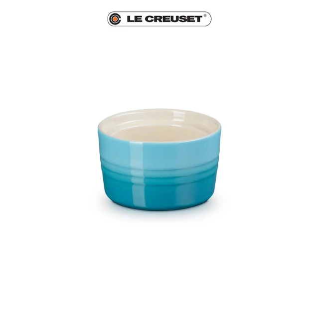 【Le Creuset】瓷器可堆疊小烤皿(加勒比海藍)