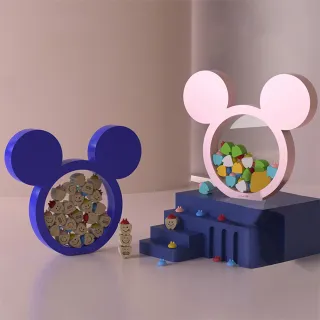 【Disney 迪士尼】米奇 乳牙收納盒 寶寶胎毛髮 臍帶瓶 保存紀念盒(米妮 小熊維尼 平輸品)