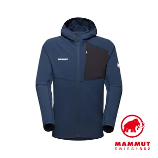【Mammut 長毛象】Madris Light ML Hooded Jacket Men 防風刷毛連帽外套 海洋藍 男款 #1014-03840