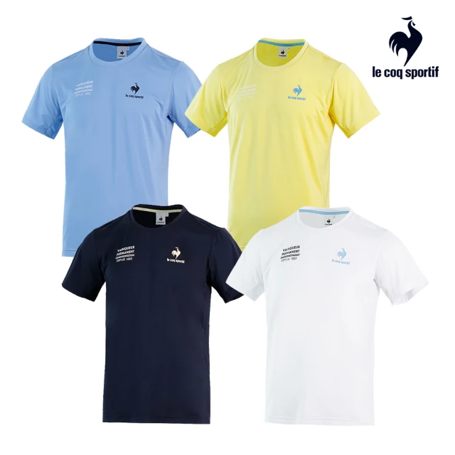 【LE COQ SPORTIF 公雞】涼感與3M吸排運動生活短袖T恤 男女-4色-LWP23606