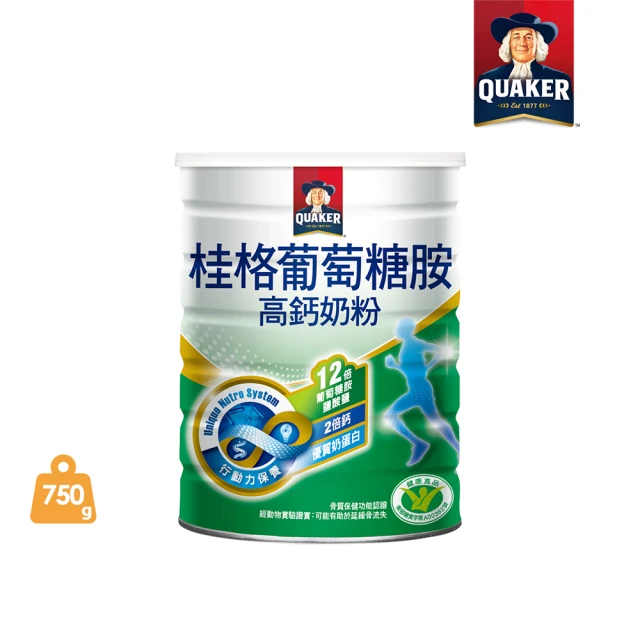 【QUAKER桂格】葡萄糖胺奶粉750gX1罐