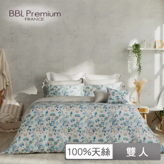 【BBL Premium】100%天絲印花兩用被床包組-法蘭西斯糖果花(雙人)