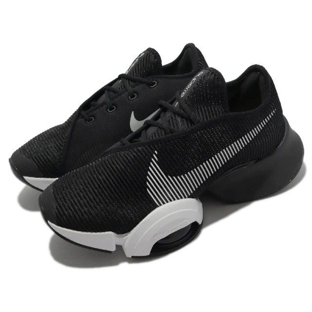 NIKE 耐吉【NIKE 耐吉】訓練鞋 Wmns Air Zoom Superrep 2 女鞋 黑 白 氣墊 高強度間歇(CU5925-001)