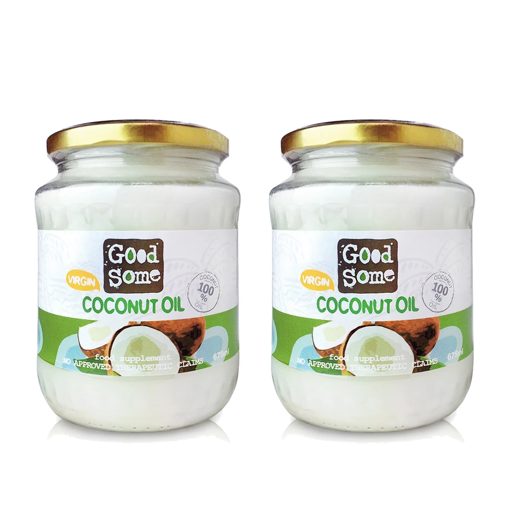 【GoodSome 好東西】斯里蘭卡原裝進口第一道冷壓椰子油(675ml*2入)
