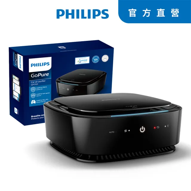 【Philips 飛利浦】PHILIPS 飛利浦APP智能車用除菌空氣清淨機GP7101(GP7101)