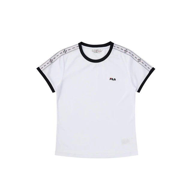 FILA【FILA】女吸濕排汗涼感圓領T恤-白色(5TEW-1488-WT)