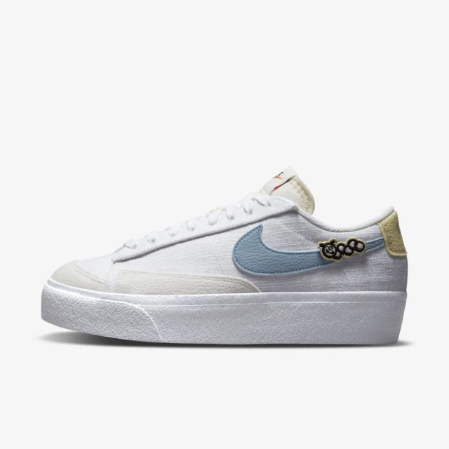 NIKE 耐吉【NIKE 耐吉】Nike W Blazer Low Platform SE NN 女 休閒鞋 厚底 昆蟲 白藍(DJ6376-100)