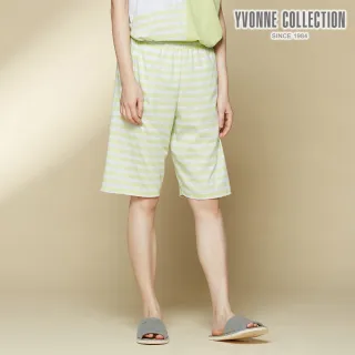 【Yvonne Collection】條紋短褲(新芽綠M)