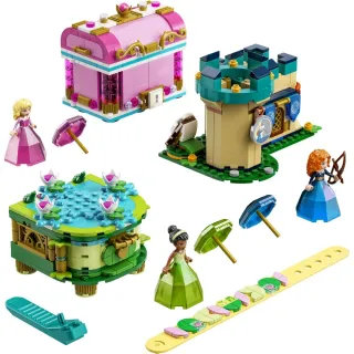 【LEGO 樂高】迪士尼公主系列 43203 奧羅拉 梅莉達 蒂安娜的魔法創作(睡美人 公主與青蛙)