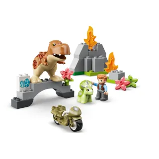 【LEGO 樂高】得寶系列 T. rex and Triceratops Dinosaur Breakout 10939  侏羅紀世界 恐龍(10939)