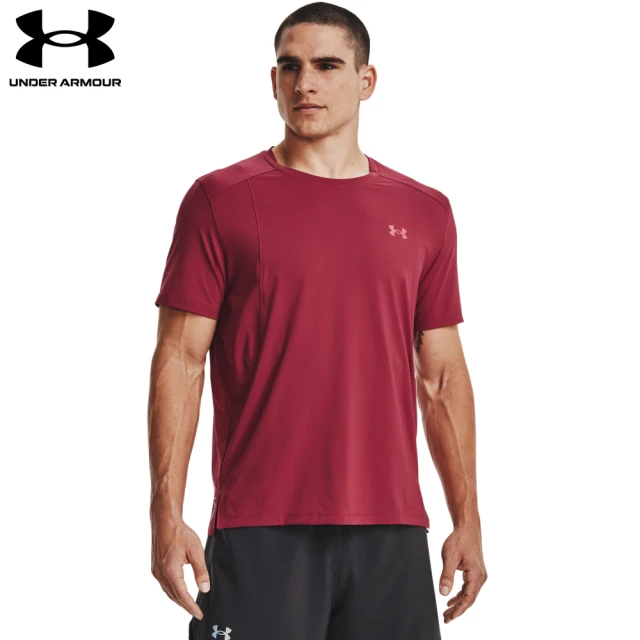 UNDER ARMOUR【UNDER ARMOUR】UA 男 Iso-Chill Run 短T-Shirt_1370338-664(紅)