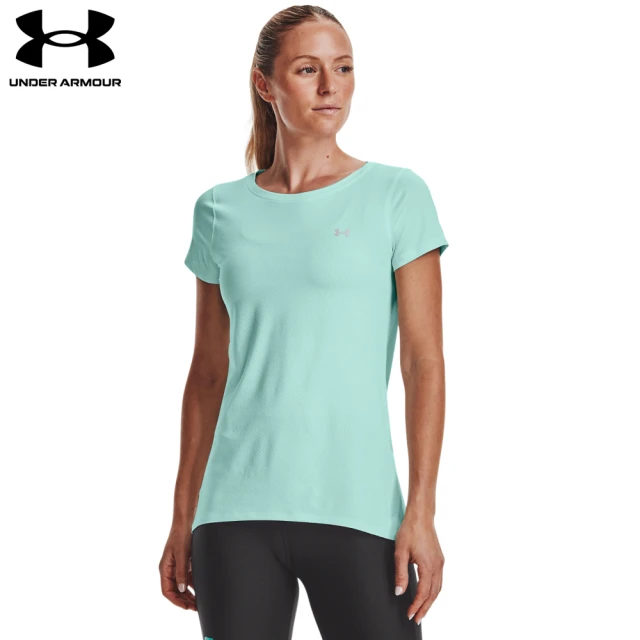 【UNDER ARMOUR】UA 女 ARMOUR HG 短T-Shirt_1328964-936(綠)