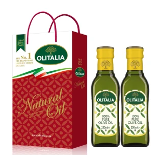【Olitalia 奧利塔】純橄欖油禮盒組(250ml x 2瓶)