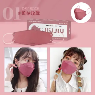 【JIUJIU 親親】韓式4D立體醫用口罩 紗霧系列(5片)