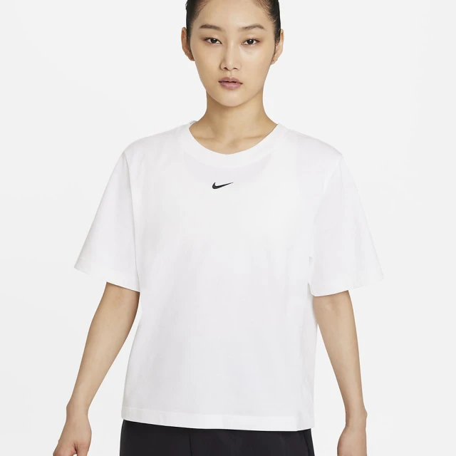 【NIKE 耐吉】短袖上衣 休閒上衣 運動上衣 AS W NSW ESSNTL TEE BOXY LBR 女款 白(DD1238100)