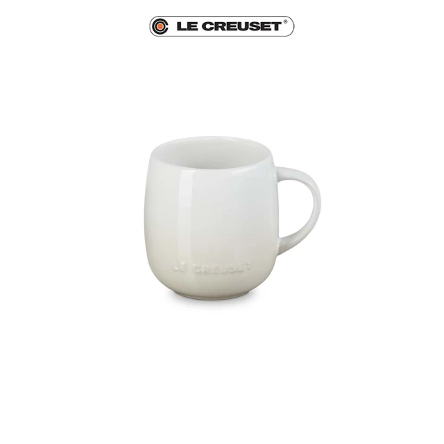 【Le Creuset】瓷器蛋蛋馬克杯380ml(蛋白霜)