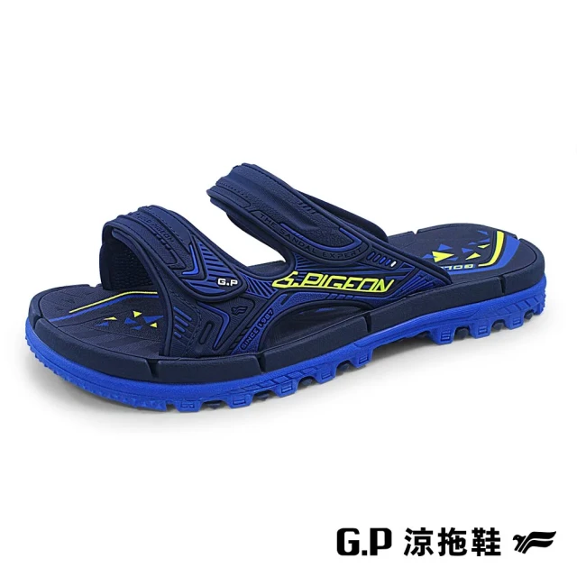 【G.P】TANK重裝可調式拖鞋 男鞋(藍綠)
