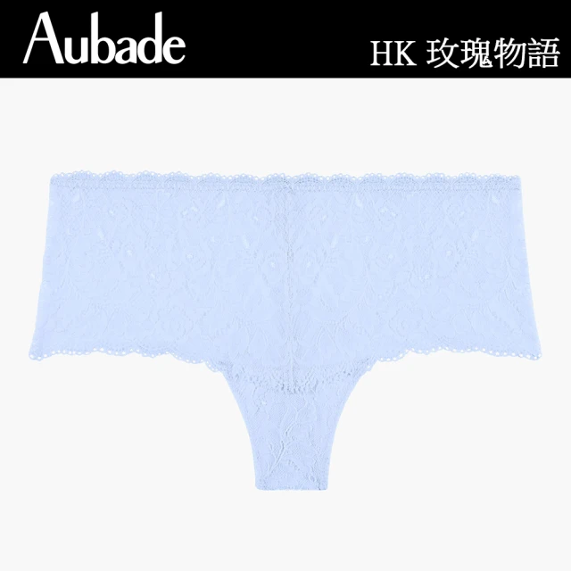 【Aubade】玫瑰物語蕾絲平口褲-HK(天空藍)