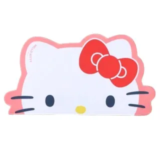 【小禮堂】Hello Kitty 造型多功能滑鼠墊 33x61cm 《半臉款》(平輸品)