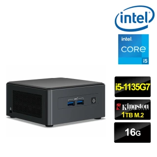 【Intel 英特爾】NUC平台i5四核{鬼神戰狼} 迷你電腦(i5-1135G7/16G/1TB M.2)