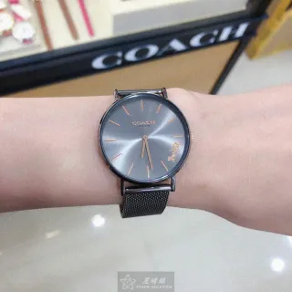 【COACH】COACH蔻馳男女通用錶型號CH00089(槍灰色錶面槍灰色錶殼槍灰色米蘭錶帶款)