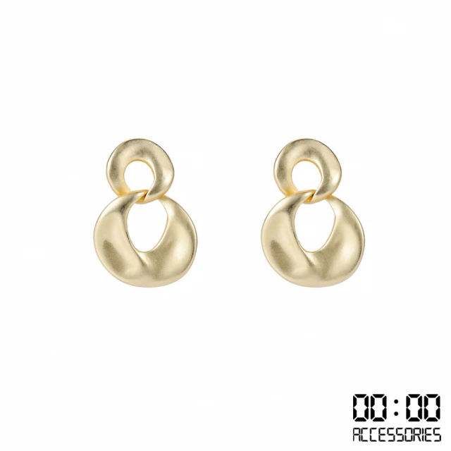 【00:00】S925銀針耳環 幾何耳環 拼接耳環/韓國設計S925銀針歐美冷淡風極簡幾何拼接造型耳環(2款任選)