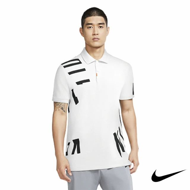 NIKE 耐吉【NIKE 耐吉】Nike Golf 男 印花短袖POLO衫 白(CK6104-100)