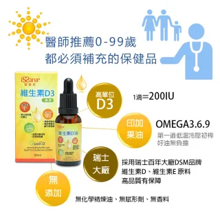 【愛善那】維生素D3滴液 30ml(添加印加果油含Omega-3)