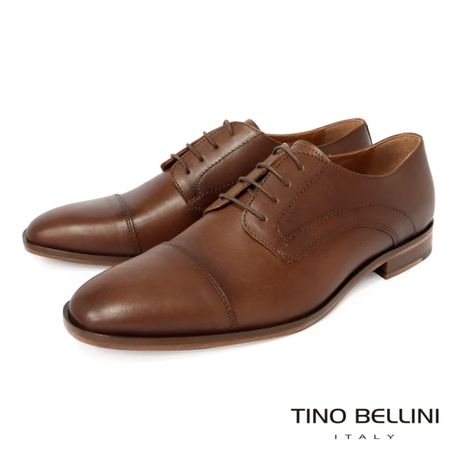 【TINO BELLINI 貝里尼】男款 歐洲進口橫飾德比紳士鞋HM3O0005