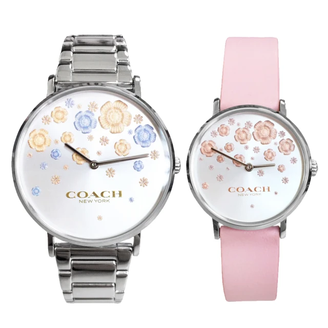【COACH】優雅氣質花朵對錶-36mm/28mm(14000065)