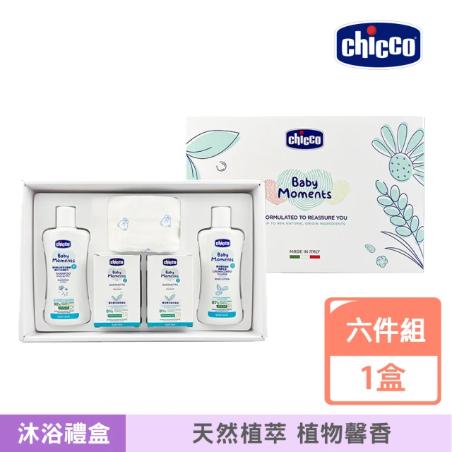 【Chicco】寶貝嬰兒植萃沐浴柔膚禮盒