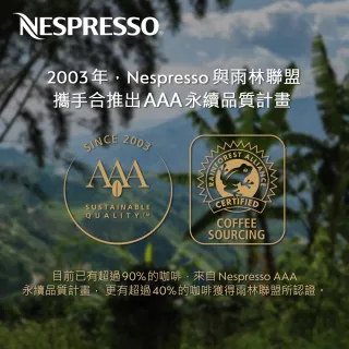 【Nespresso】環遊世界斯德哥爾摩馥緹奇歐大杯咖啡膠囊(10顆/條;僅適用於Nespresso膠囊咖啡機)