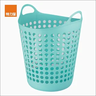 【特力屋】軟式洗衣籃 粉藍色款 特大尺寸 型號BQ073