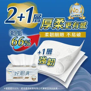 【倍潔雅】好韌真3層抽取式衛生紙PEFC(100抽6包12袋/箱)