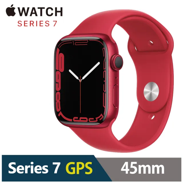 【Apple 蘋果】Apple Watch S7 GPS 45mm★犀牛盾防摔錶殼組(鋁金屬錶殼搭配運動型錶帶)