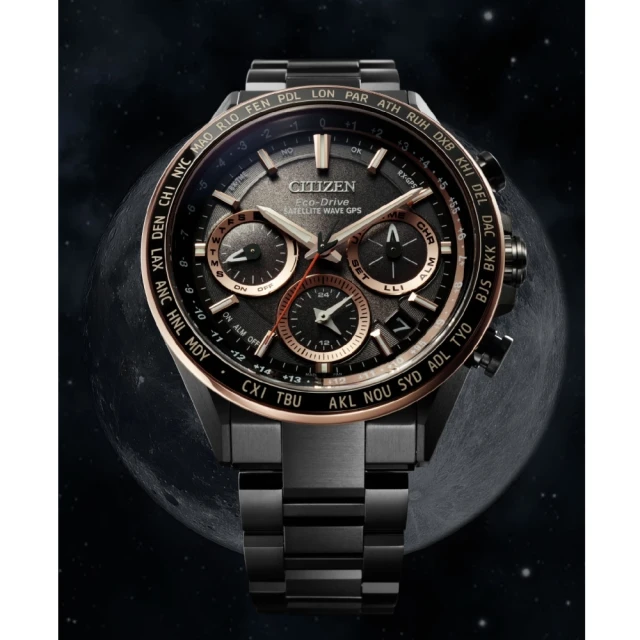 【CITIZEN 星辰】代言人廣告款 GPS衛星對時光動能鈦腕錶(CC4016-67E)