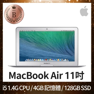 【Apple 蘋果】『C級福利品』MacBook Air 11吋 i5 1.4G 處理器 4GB 記憶體 128GB SSD(2014)
