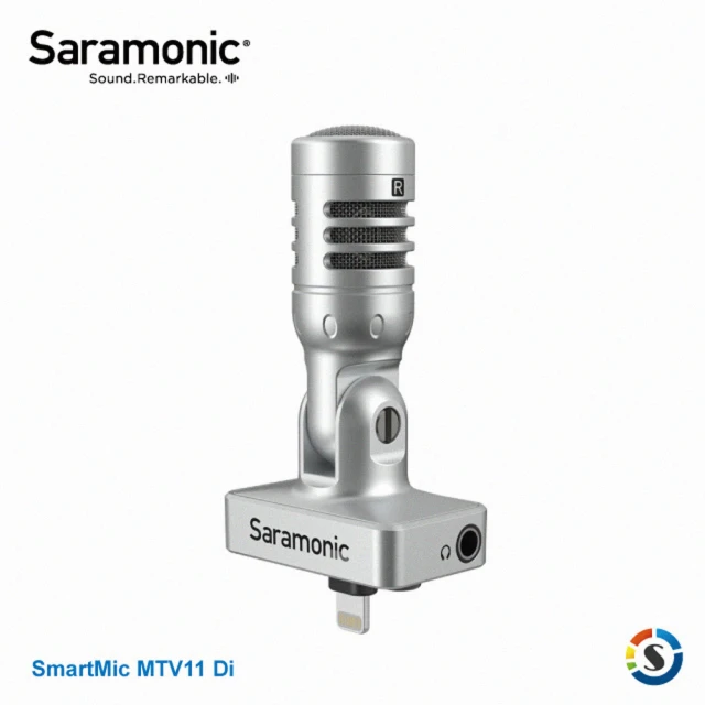 【Saramonic 楓笛】SmartMic MTV11 Di 手機麥克風(勝興公司貨)