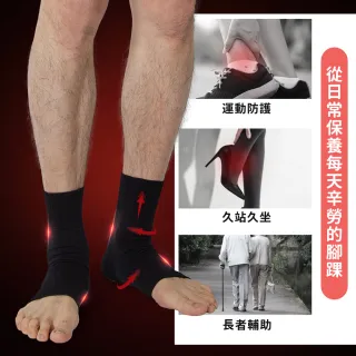 【BeautyFocus】3雙組/石墨烯機能防護腳踝套(2455)