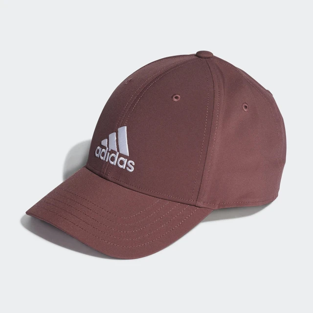 【adidas 愛迪達】帽子 棒球帽 遮陽帽 運動帽 酒紅 HD7241