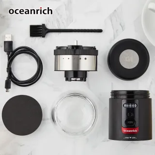 【Oceanrich 歐新力奇】便攜式咖啡套組(隨行咖啡機S2+電動磨豆機G1)