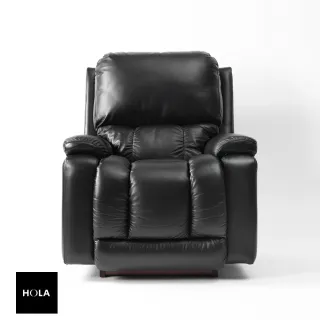 【HOLA】La-Z-Boy 單人全牛皮沙發/電動式休閒椅1HT530-黑色