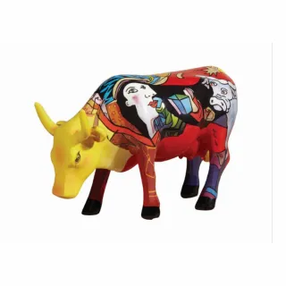 【Fubon Art 富邦藝術】CowParade藝術牛：畢卡索 迷你3件組(禮品 擺飾 擺件)