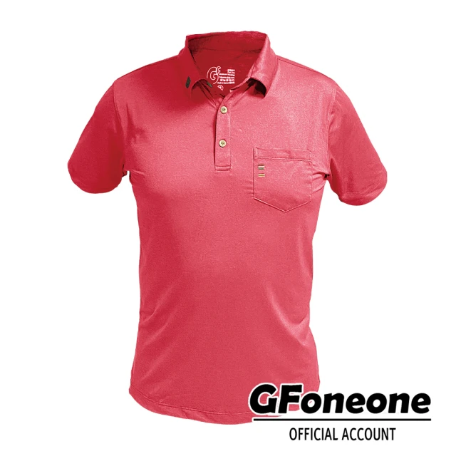 GFoneone【GFoneone】男紳士吸排口袋POLO衫A麻粉(男商務POLO衫)