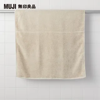 【MUJI 無印良品】棉圈絨可剪裁小浴巾/中厚型/米色
