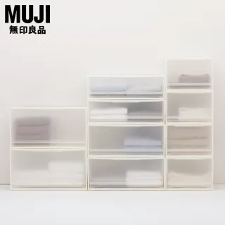 【MUJI 無印良品】PP衣裝盒/橫式/深型/4入