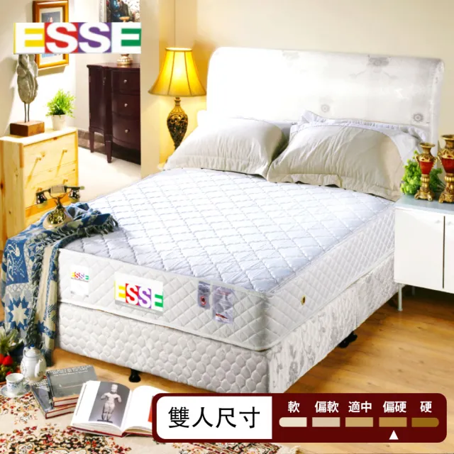 【ESSE御璽名床】防蹣抗菌健康記憶2.3硬式彈簧床墊(雙人)/