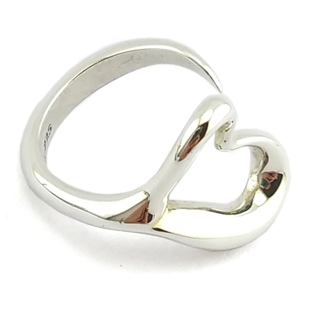 Tiffany&Co. 蒂芙尼【Tiffany&Co. 蒂芙尼】925純銀-OPEN HEART心型造型戒指(展示品)