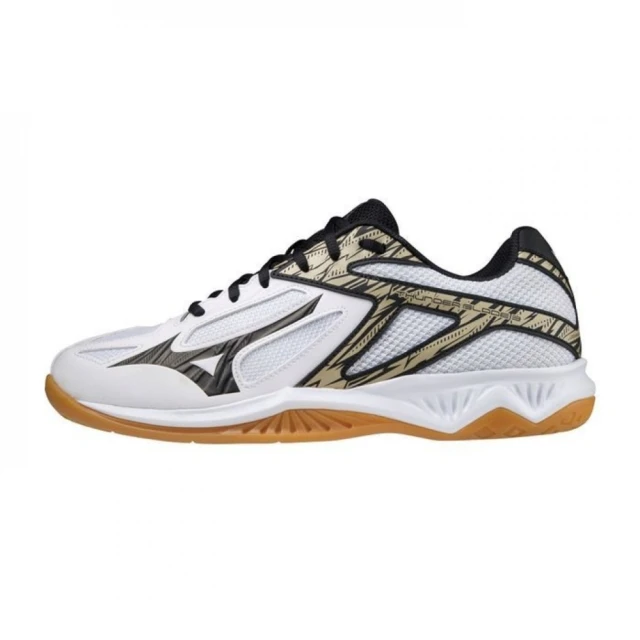 【MIZUNO 美津濃】Mizuno Thunder Blade 3 男女 排球鞋 室內運動鞋 耐磨 美津濃 黑白金(V1GA217009)